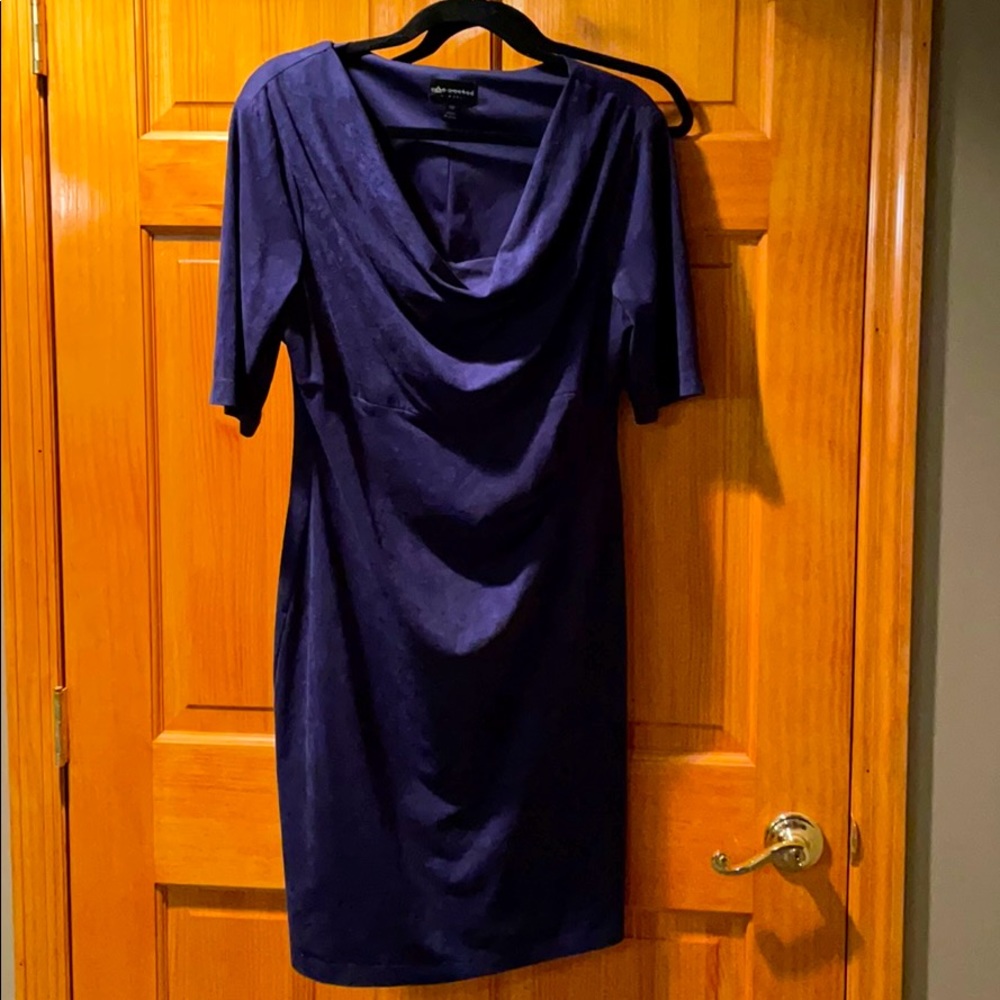 Blue Suede Dress